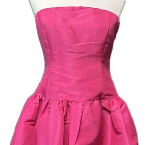 Sugarlips Vibrant Pink Smocked Homecoming Dress